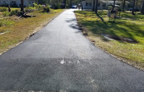 Paved driveway